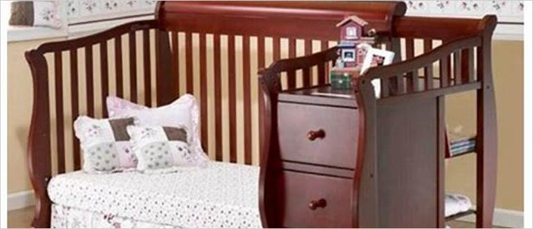 Crib and bed combo